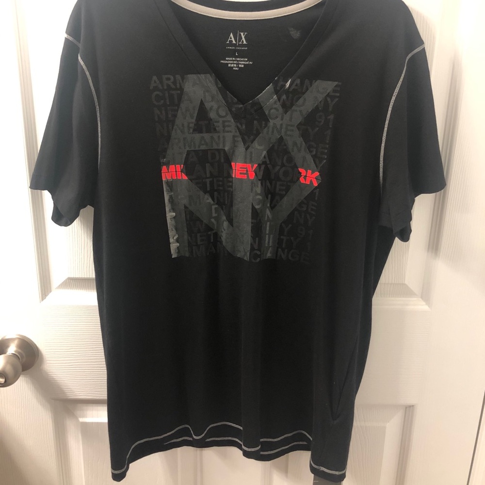 Armani Exchange V-Neck Designer Tee
